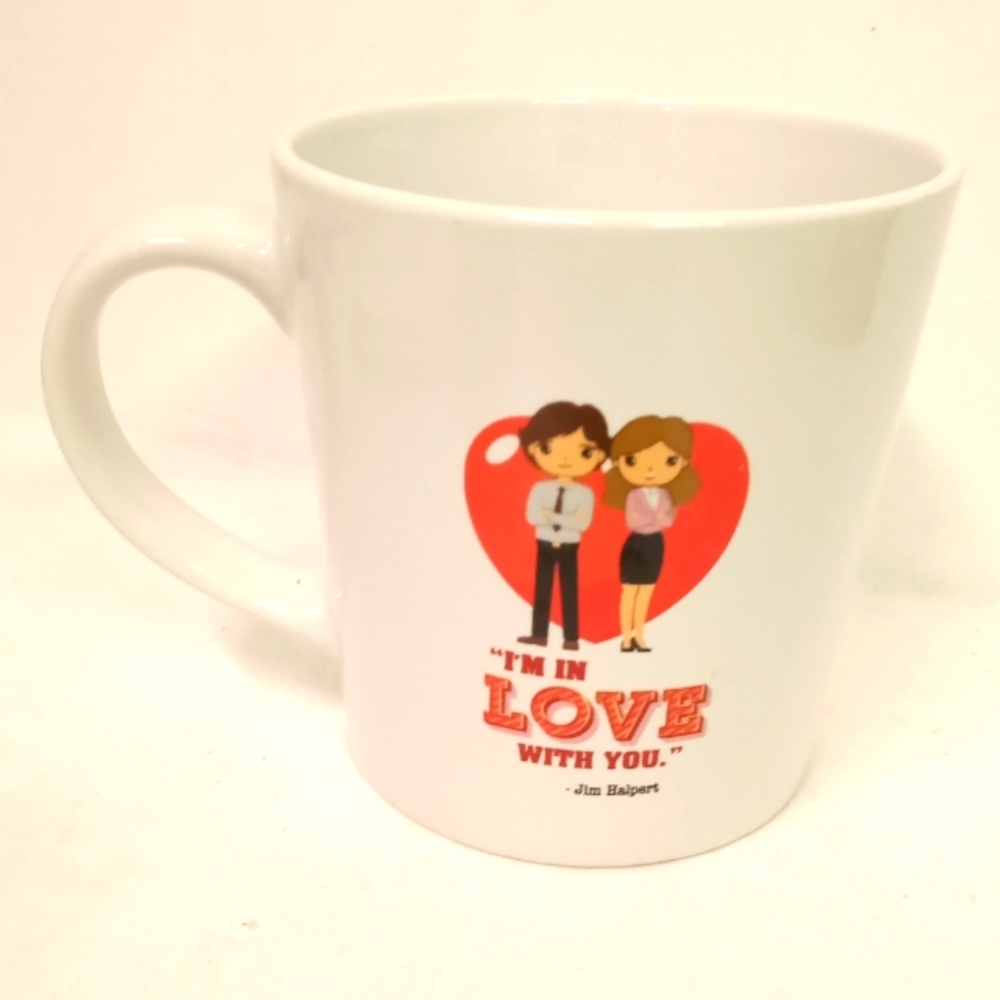 Valentine Mug Cup 12 oz I'M IN LOVE WITH YOU I'm Halpert